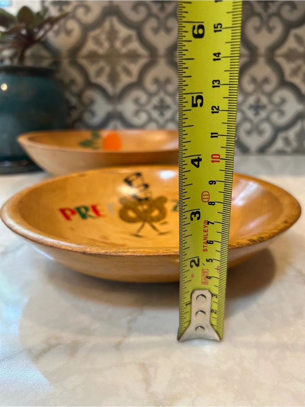 Set of Two- 1940a-1950s Wooden Serving Bowls-